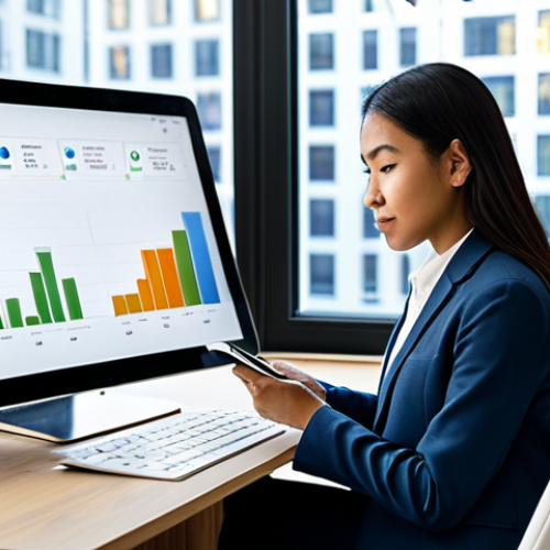 Home 4 A focused, professional individual of diverse ethnicity, wearing a modest business casual outfit, is seated at a sleek modern desk. They are thoughtfully reviewing information on a tablet displaying various credit card reward categories and a graph showing optimized earnings. A few credit cards are neatly arranged beside the tablet, but not the primary focus. The background is a brightly lit, contemporary home office with soft, natural light filtering in. Subtle abstract financial graphics or a muted cityscape are visible through a window. Professional photography, high resolution, realistic rendering, perfect anatomy, correct proportions, well-formed hands, proper finger count, natural body proportions, natural pose, fully clothed, modest clothing, appropriate attire, safe for work, appropriate content, professional.