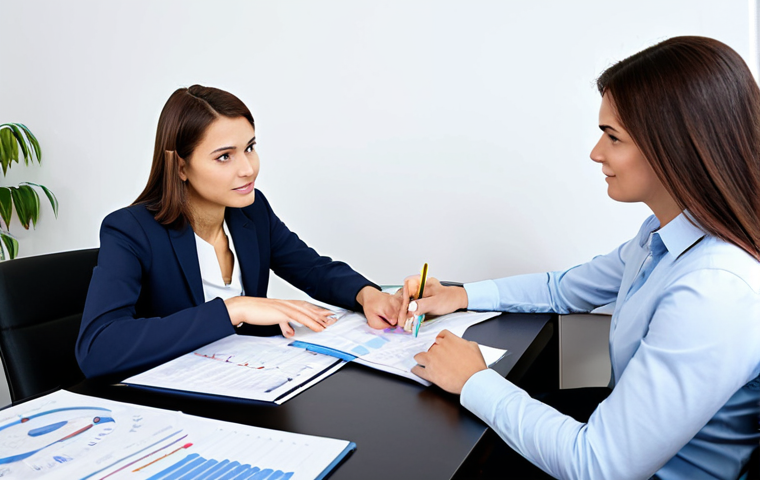 Financial Planning Meeting**
"A financial advisor in a professional office setting, meeting with a young couple, reviewing charts and graphs about investments, fully clothed, appropriate attire, safe for work, perfect anatomy, correct proportions, natural pose, professional, financial planning, modest, family-friendly, high quality, well-formed hands, proper finger count, natural body proportions."
**